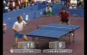 JAN OVE WALDNER - JEAN-PHILIPPE GATIEN (FINALE DES JEUX OLYMPIQUES DE BARCELONE 1992)