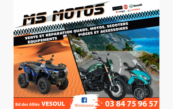 MS Motos, nouveau partenaire du club
